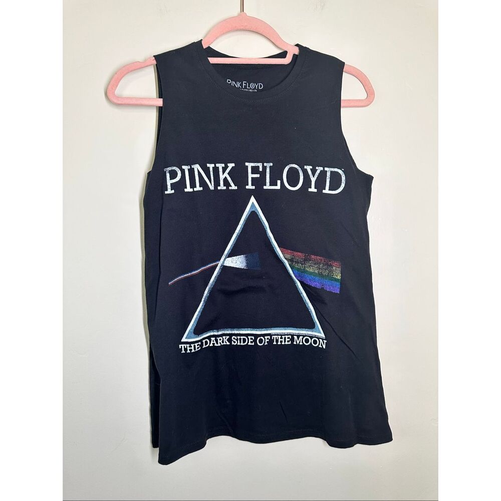 Pink Floyd Black Sleeveless Tank Top Band Tee Size Small NWOT